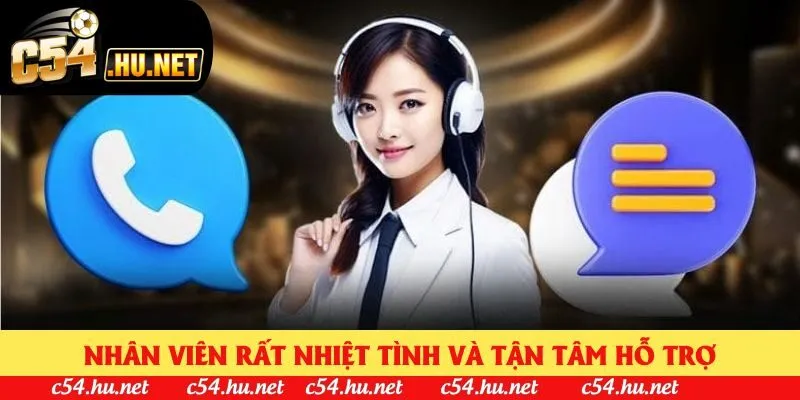 Nhân viên rất nhiệt tình và tận tâm hỗ trợ